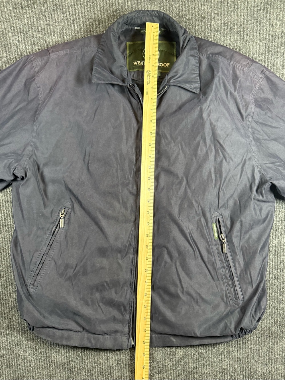 VTG Harley Davidson Weatherproof Garment Co Blue Jacket Size L Zip Up - Picture 13 of 13